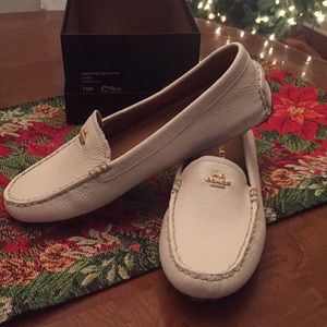 NIB Coach Amber Leather Driving Mocs